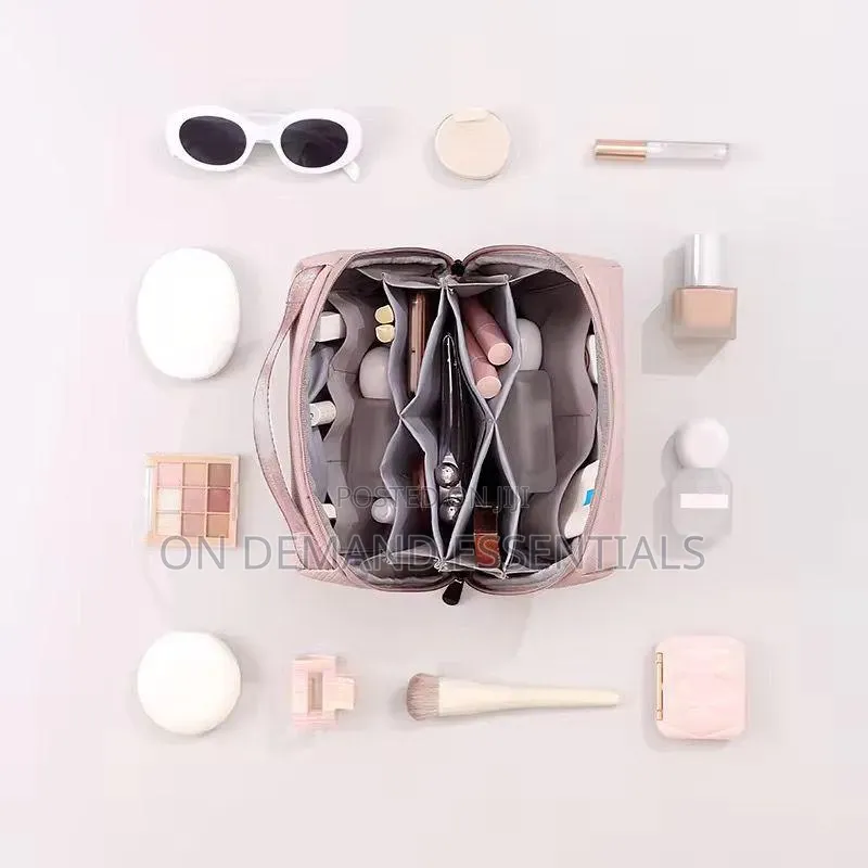 Shiny Matte Make Up Bag/ Cosmetics Bag Colors: Pink