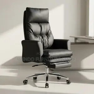 Office Chairs; Executive Leather Heavy Adjustable Office Chairs