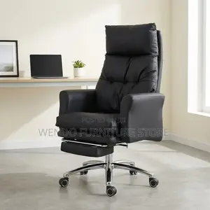 Office Chairs; Executive Leather Heavy Adjustable Office Chairs