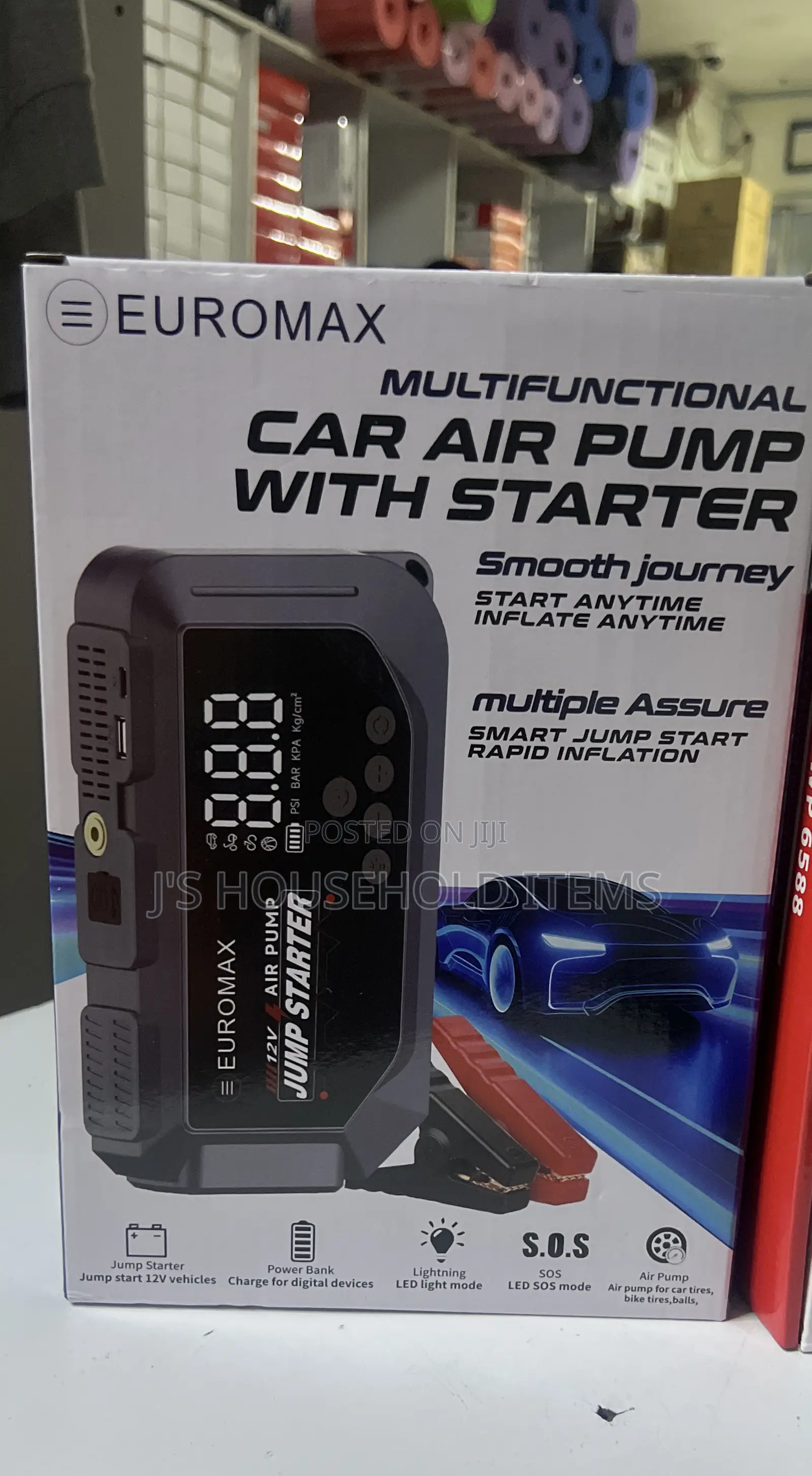 New Euromax Multifunctional Car Jump Starter