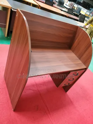 Wooden Privacy Workstation Desk