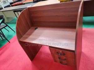 Wooden Privacy Workstation Desk