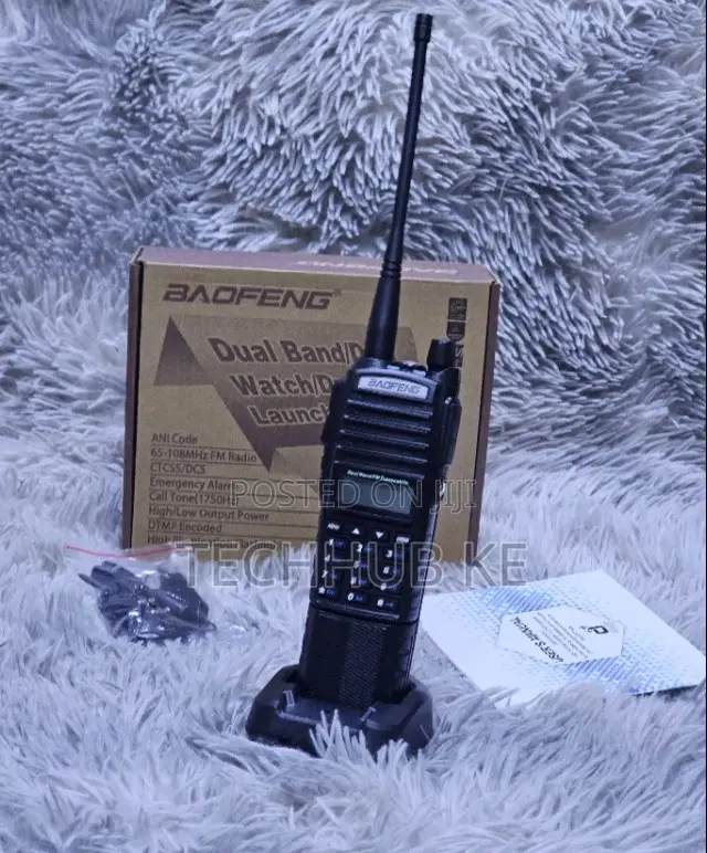 Two-Way Radio With Extended Battery Baofeng Uv-82 Walkie Talkie