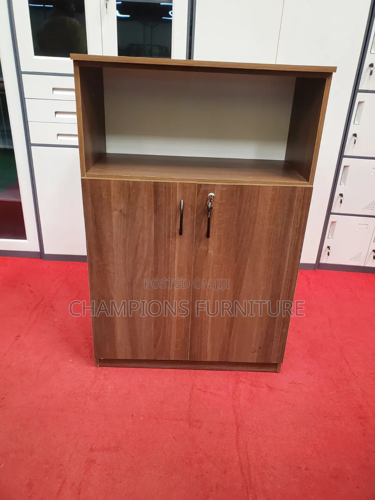 Wooden Half Open Storage Cabinet