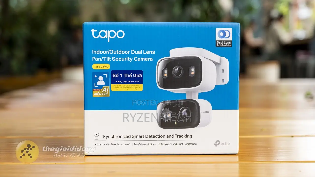 TP-Link Tapo Dual Lens Pan/Tilt Security Camera - TL-TAPO C246D