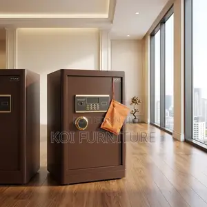Office Safe : Heavy-Duty Brown Digital Fireproof Office Safe