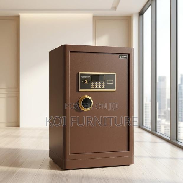 Office Safe : Heavy-Duty Brown Digital Fireproof Office Safe - thumbnail 3