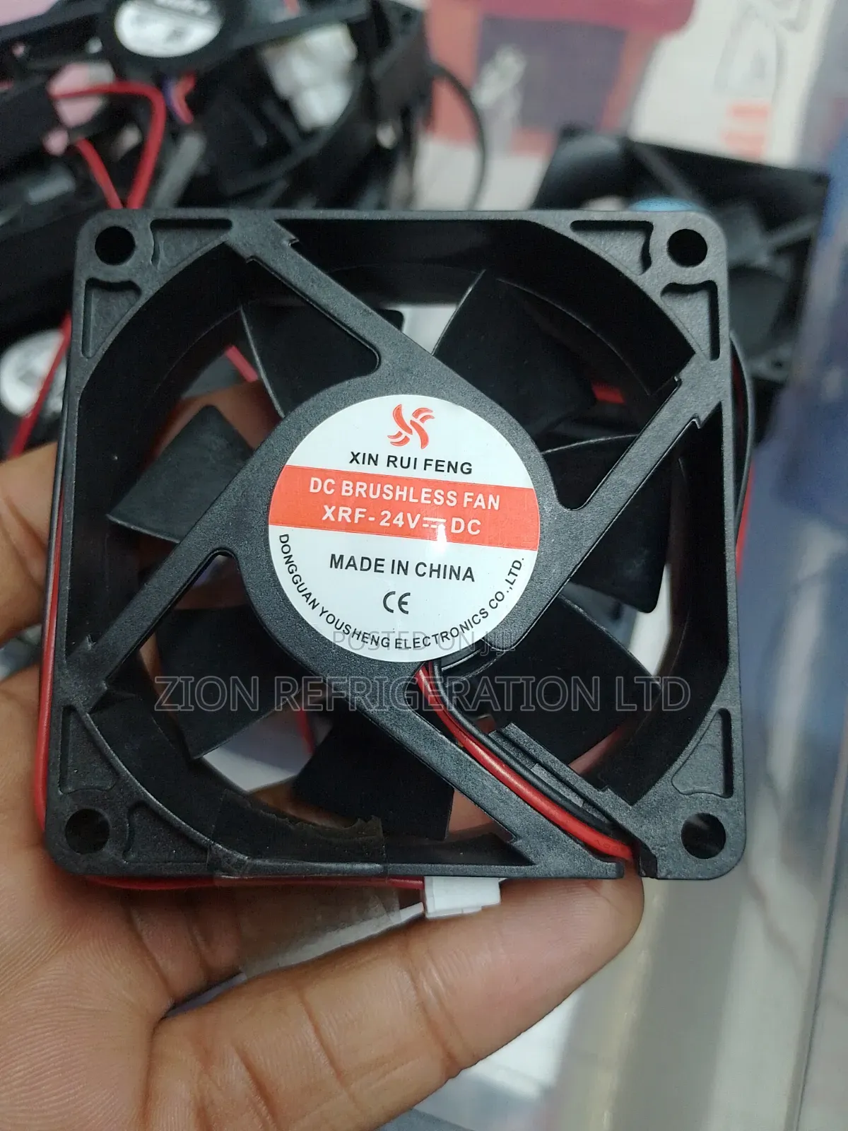 DC Brushless Fan ( 70mm by 70mm by 25mm) DC 24V Cooling Fan