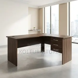 Office Desk : Bowfront L-Shaped Office Desk