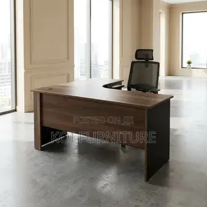 Office Desk : Bowfront L-Shaped Office Desk