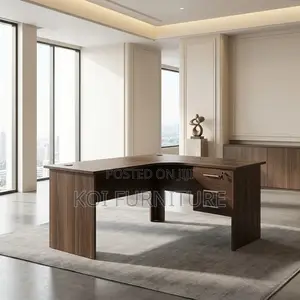 Office Desk : Bowfront L-Shaped Office Desk