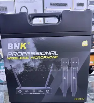 Original BNK BK902 Dual Handheld UHF Wireless Microphone Set (Brand N