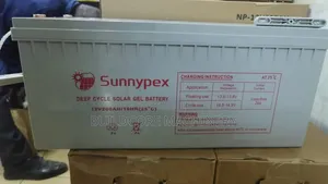 200ah 12v Sunnypex Deep Cycle Gel Solar Battery