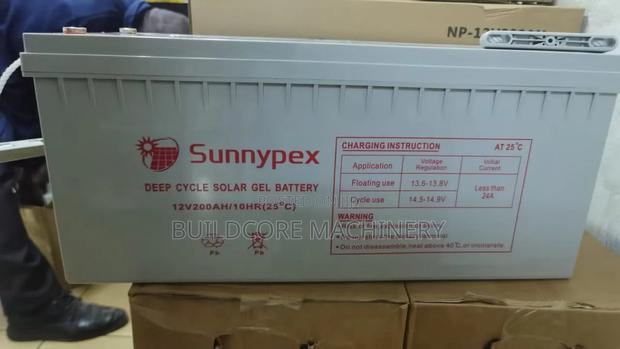 200ah 12v Sunnypex Deep Cycle Gel Solar Battery - main view