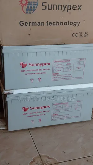 200ah 12v Sunnypex Deep Cycle Gel Solar Battery
