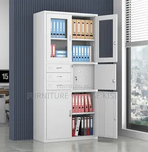 Office Cabinets: 2-Door File Cabinet With Safe