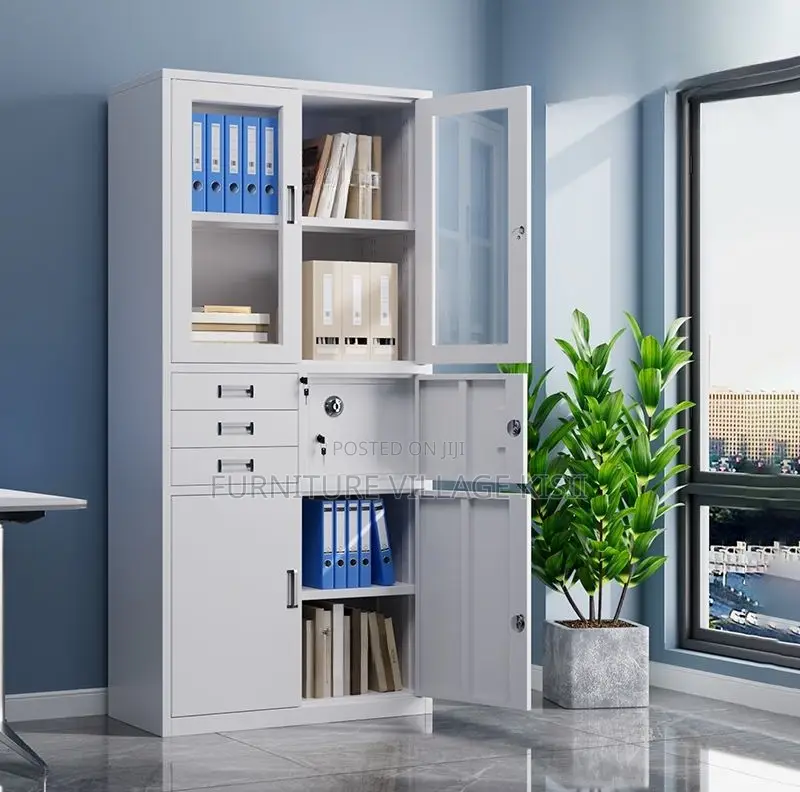 Office Cabinets: 2-Door File Cabinet With Safe