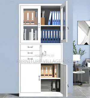 Office Cabinets: 2-Door File Cabinet With Safe