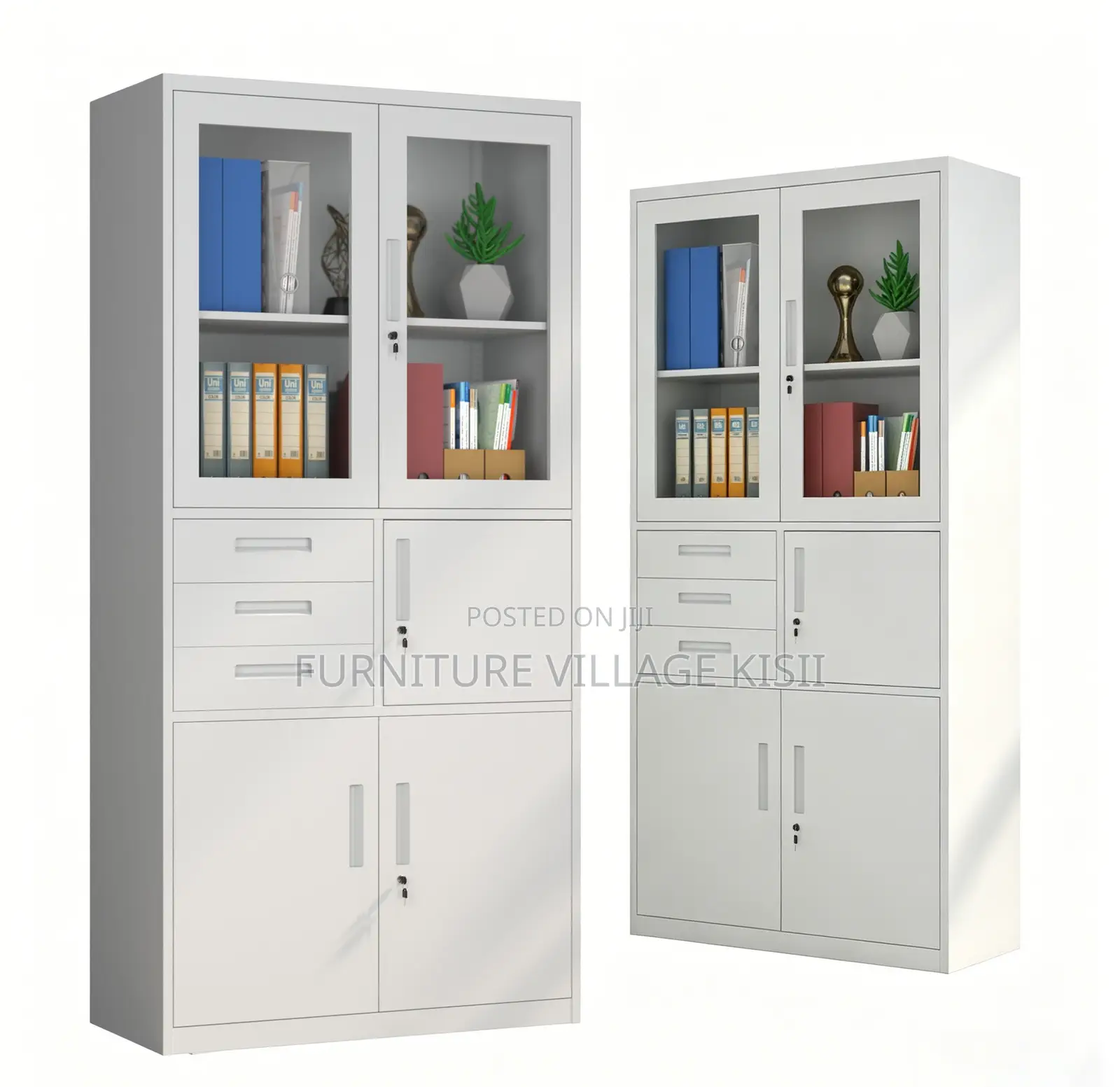 Office Cabinets: 2-Door File Cabinet With Safe