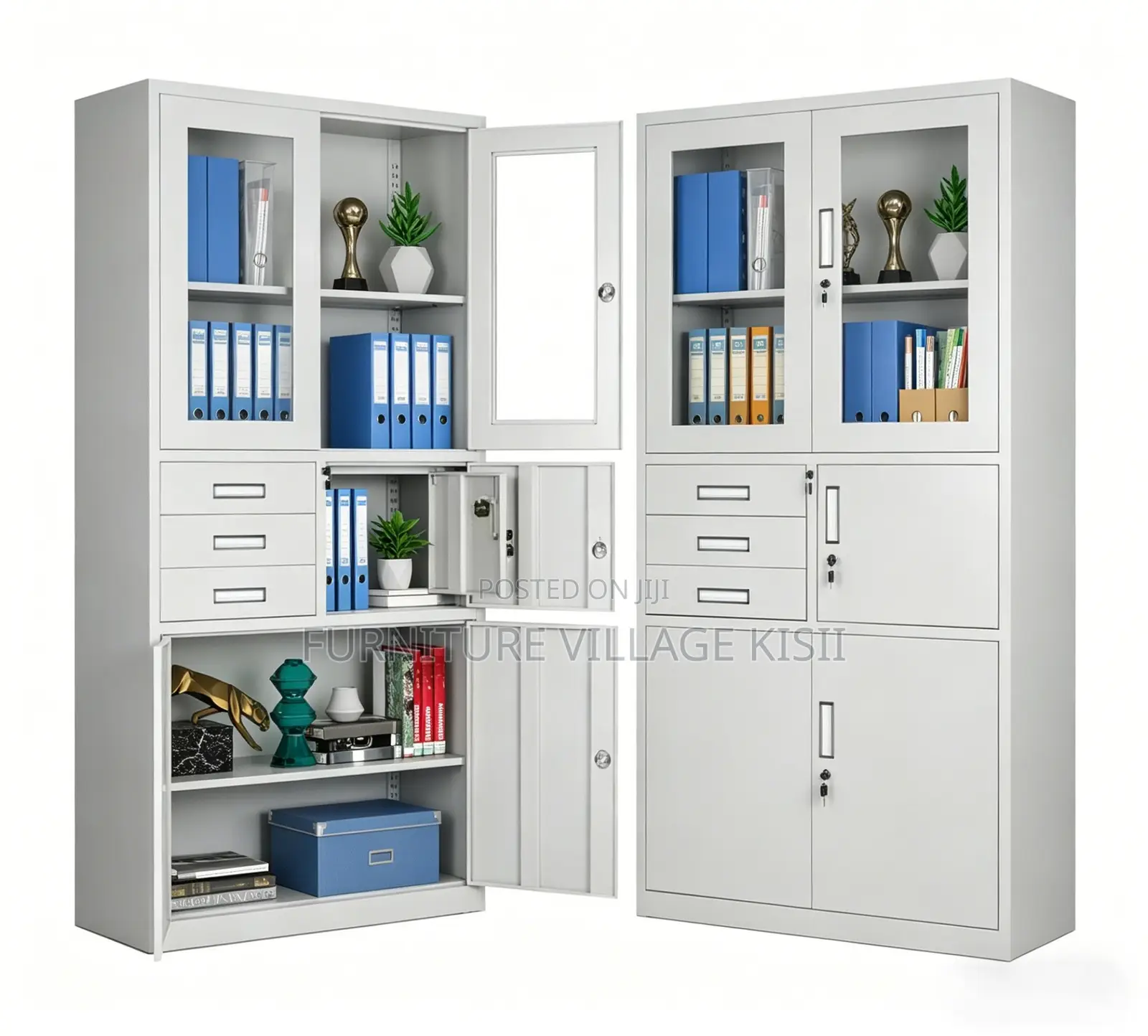 Office Cabinets: 2-Door File Cabinet With Safe