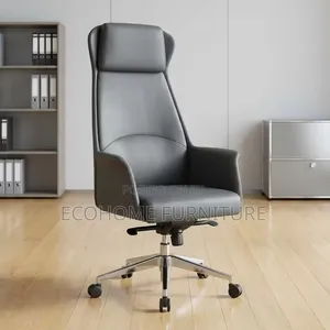 Executive Office Chair High Back Black Leather Manager Chair