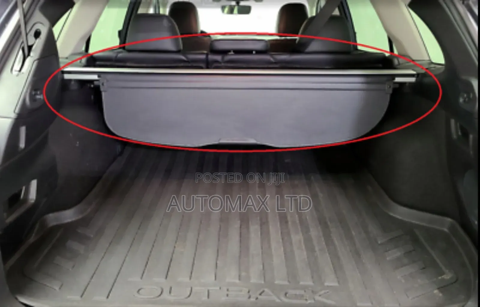 Black Retractable Tonneau/ Boot Cover for Subaru Outback BS9