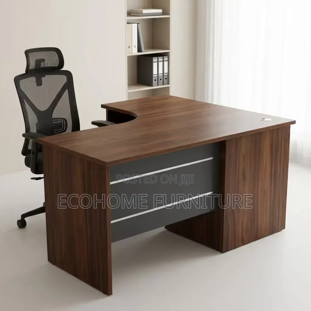 Executive Office Desk L Shaped Wooden Manager Workstation