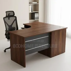Executive Office Desk L Shaped Wooden Manager Workstation