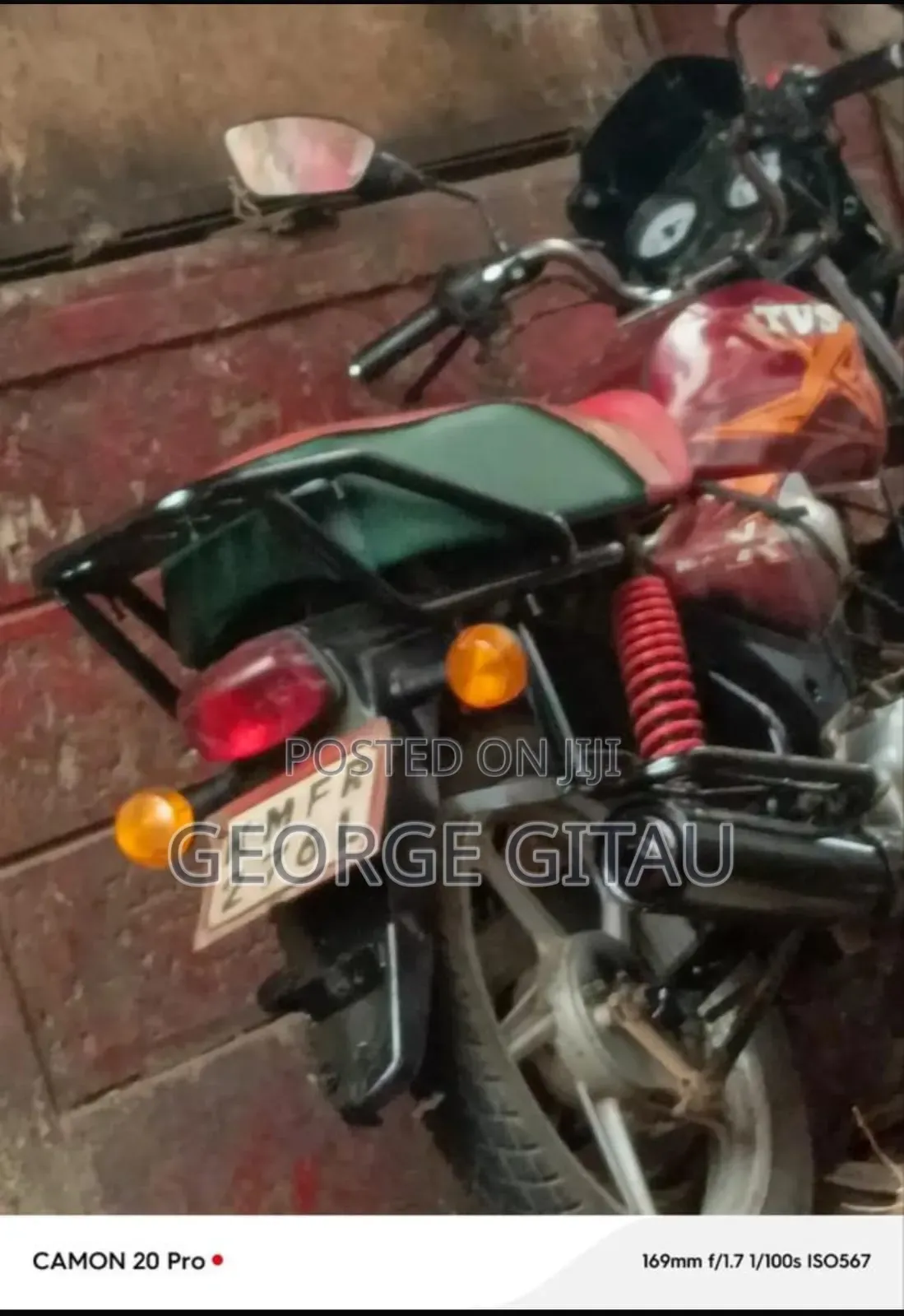 TVS HLX Plus ES 2021 Red