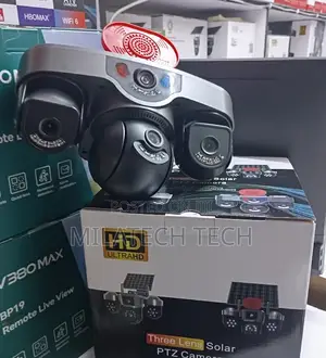 Triple Lens 4G SIM CCTV Camera – Smart Security Camera