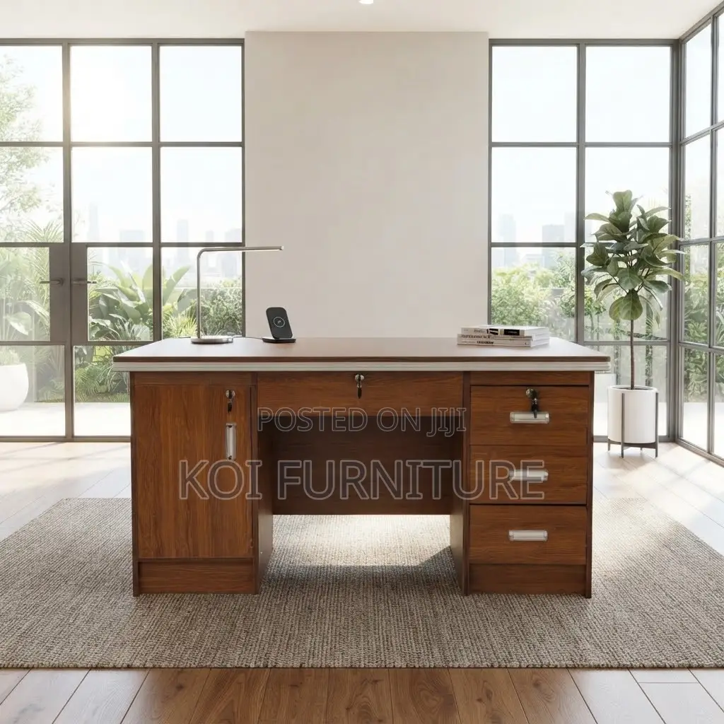 Office Desk; 1.2 Meters Brown Imported Office Study Desk