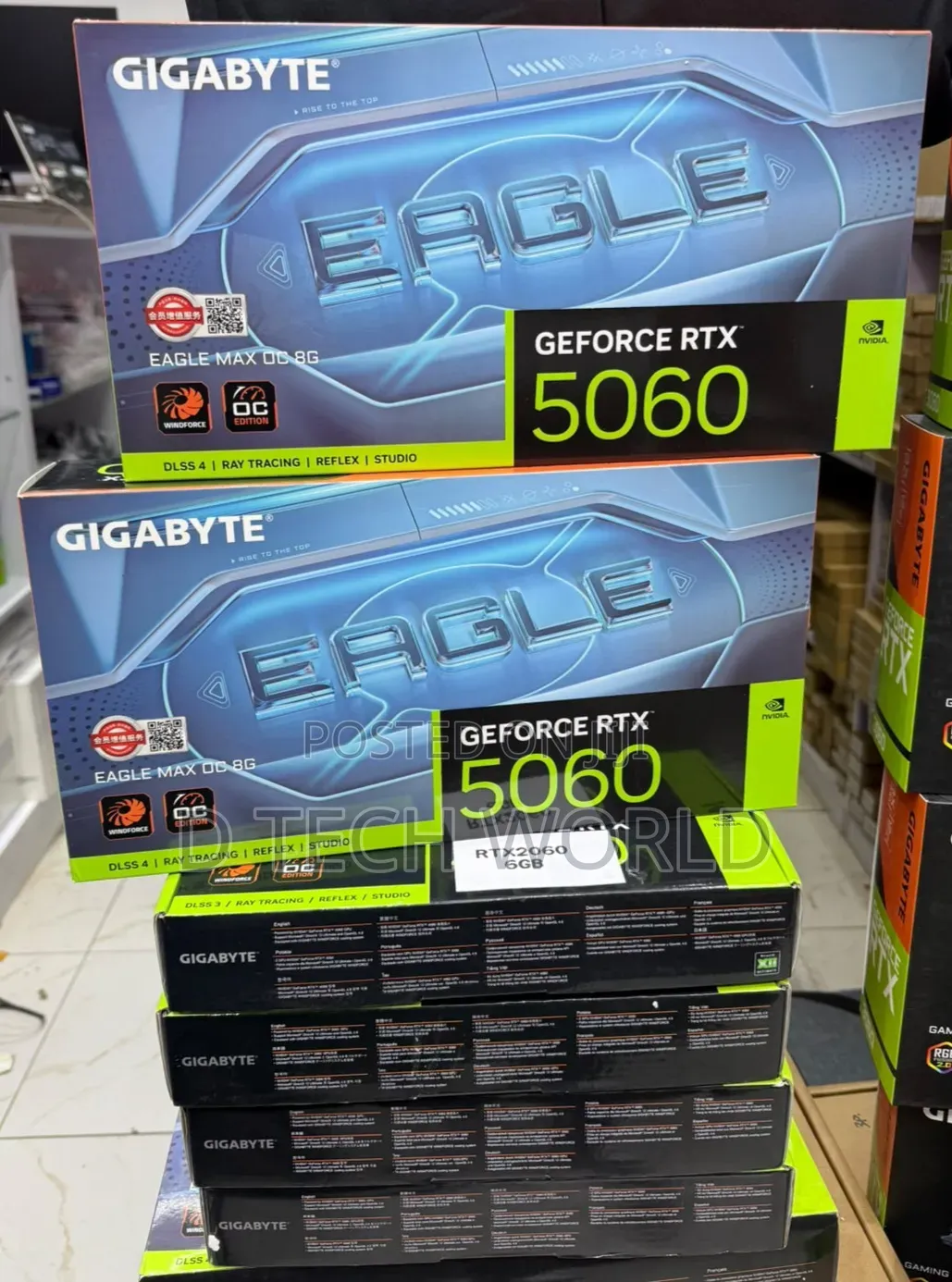 Nvidia RTX 5060 8gb, Nvidia RTX 2060 6gb ,Nvidia RTX 4060 8gb ,
