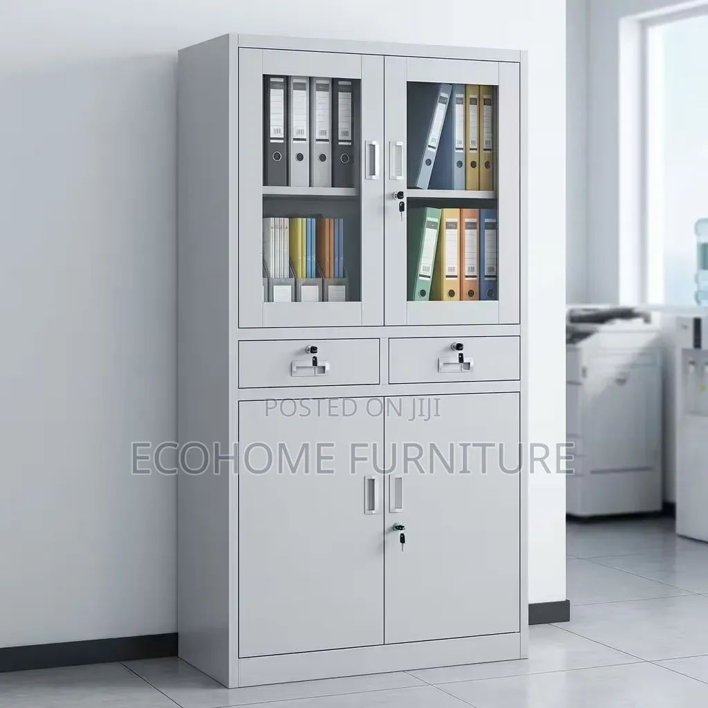 : Office Cabinet Metal Filing Storage Cabinet With Lockable Doors