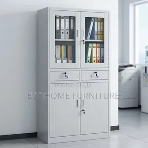 : Office Cabinet Metal Filing Storage Cabinet With Lockable Doors