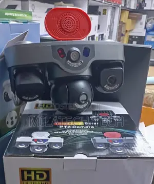 4G Triple Lens Camera With Siren – Home Business CCTV