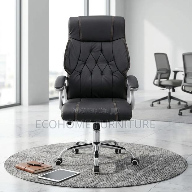 Executive Office Chair High Back Leather Manager Chair - thumbnail 2