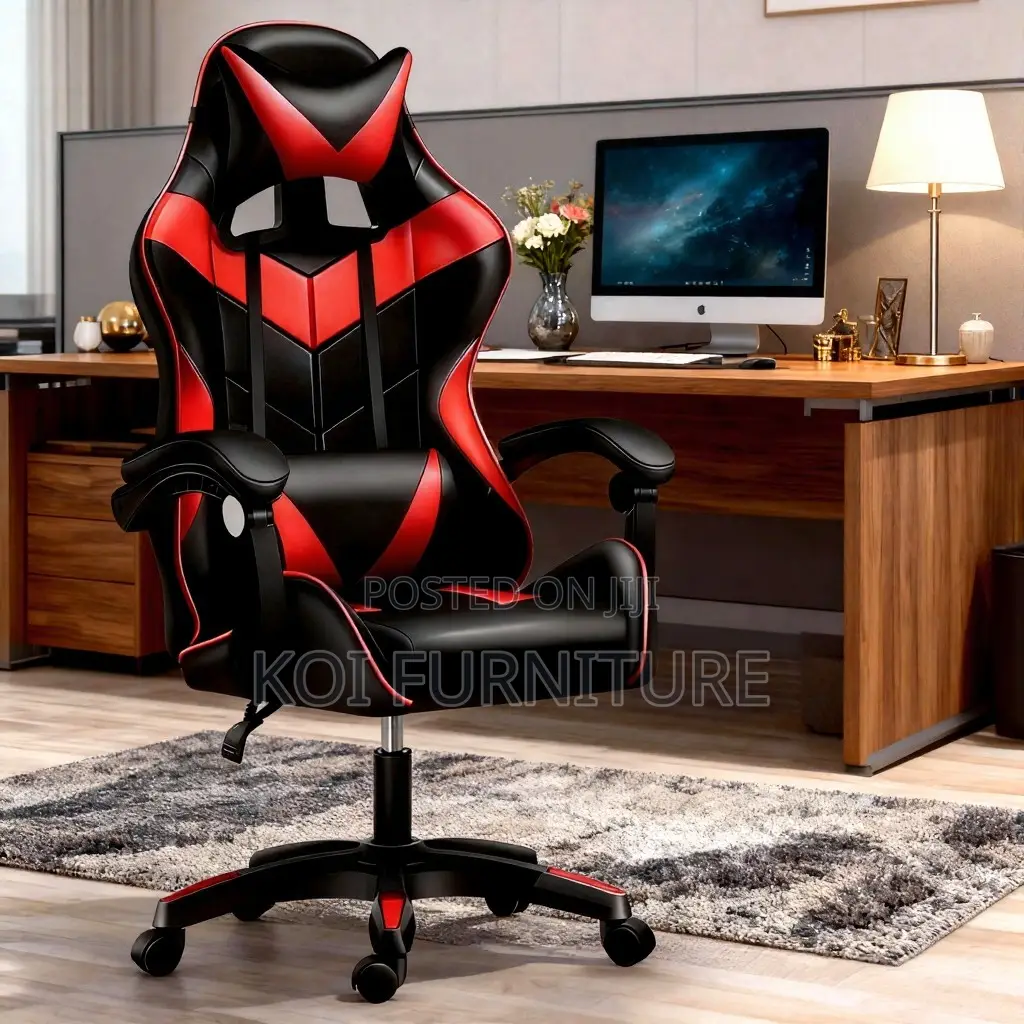 Office Chairs; Adjustable Leather Home Studios Gamers Chair