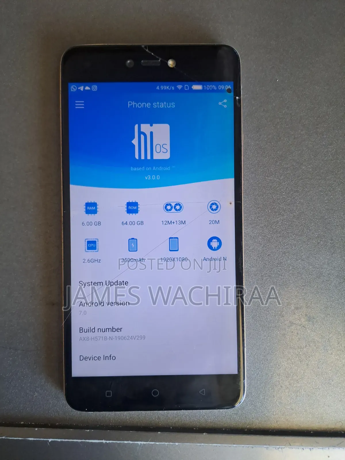 New Tecno Phantom 8 64 GB Gold