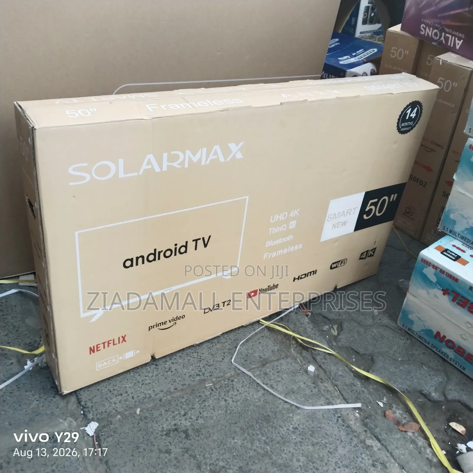 Original Solarmax 43inches Smart Qled TV