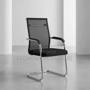 Visitor Chair Mesh Back Chrome Frame Office Guest Chair