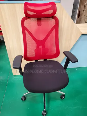 Red ErgoFlex High Back Office Chair