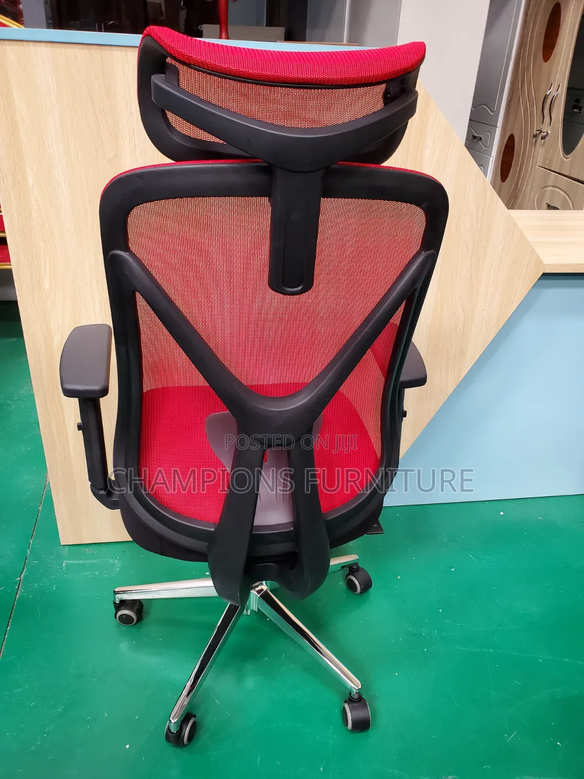 Red ErgoFlex High Back Office Chair