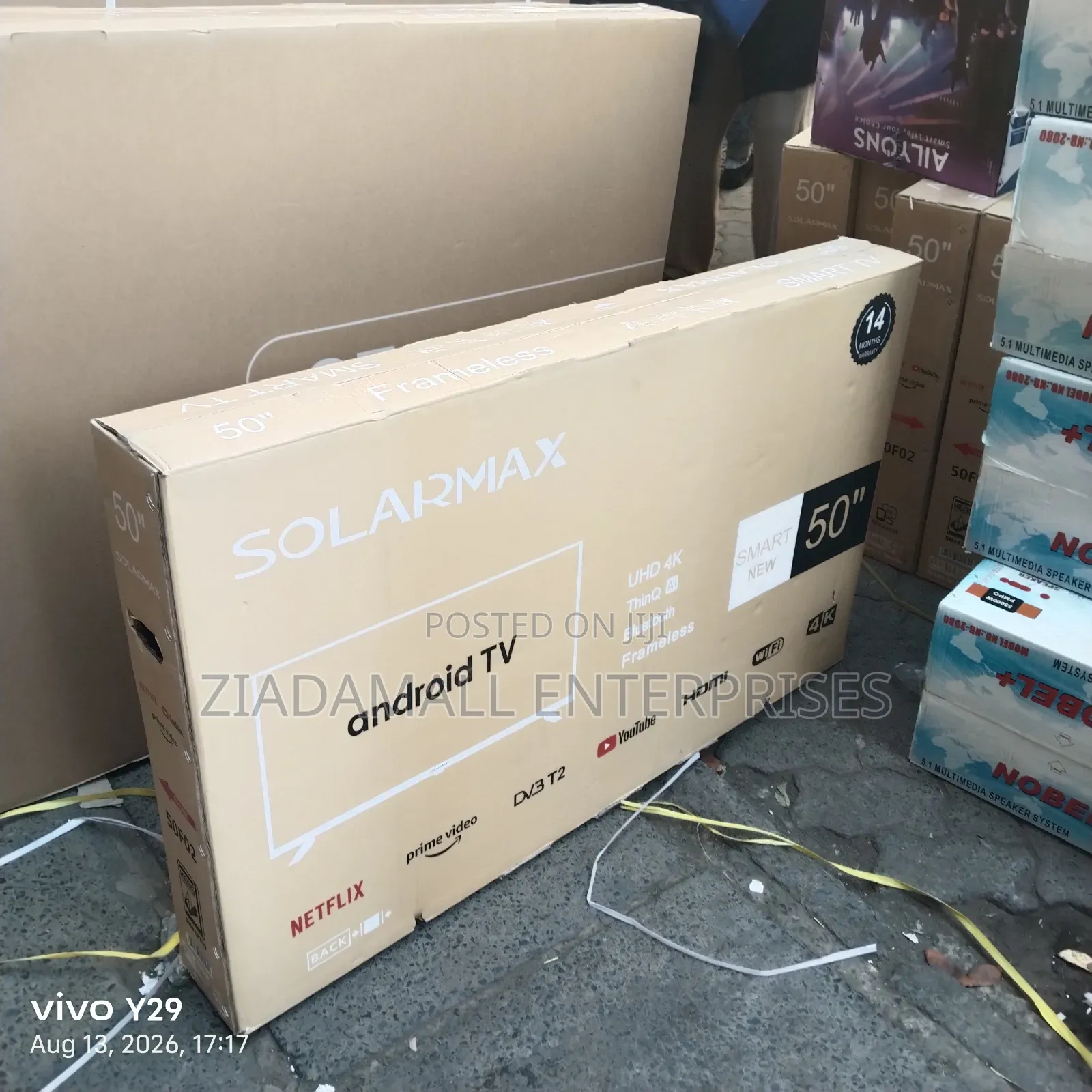 Frameless New Affordable Solarmax 43 Smart Digital TV