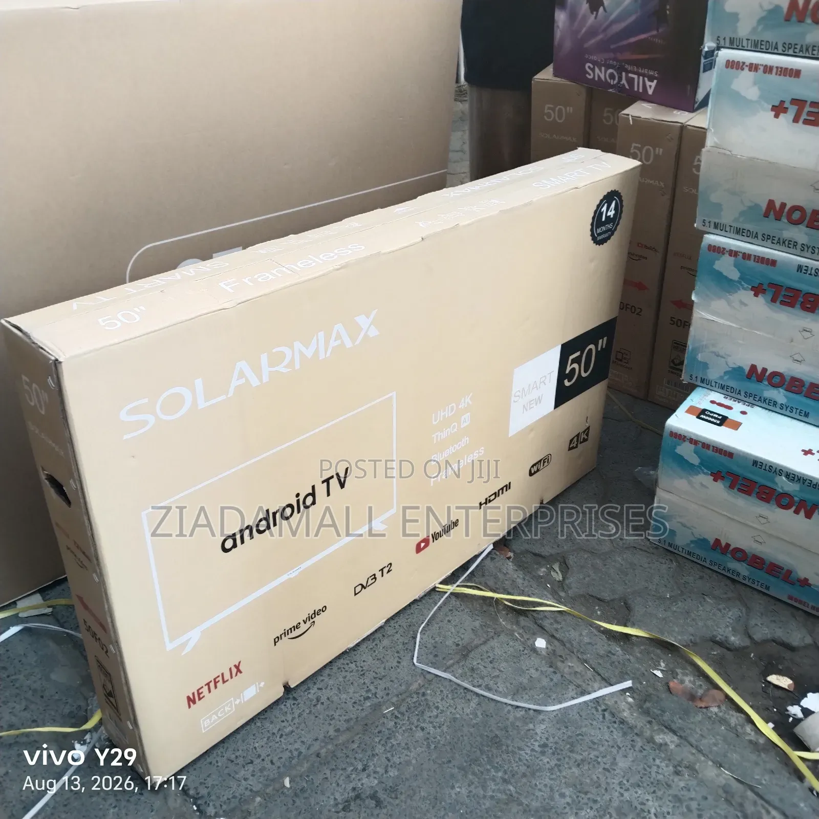 Frameless New Affordable Solarmax 43 Smart Digital TV