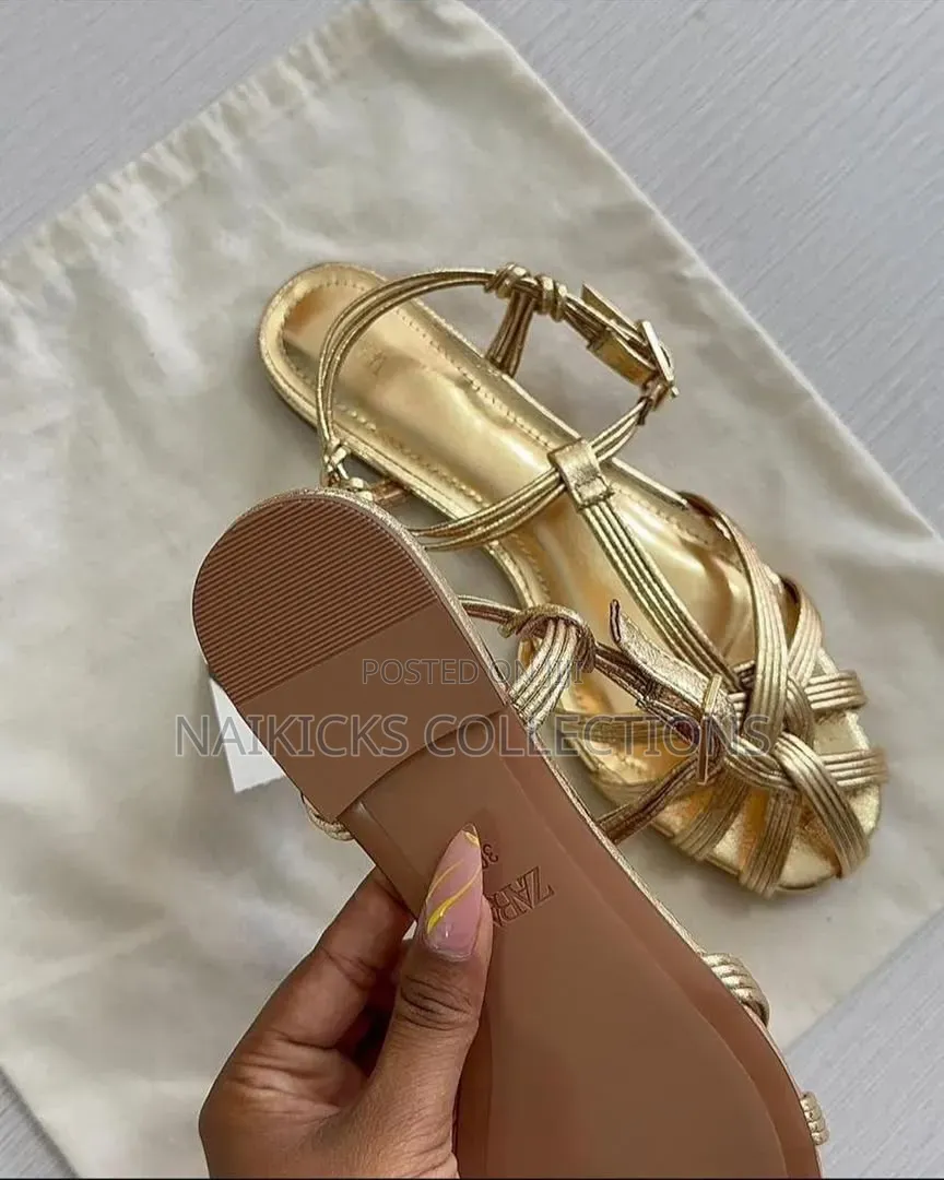 Zara Gold Sandals