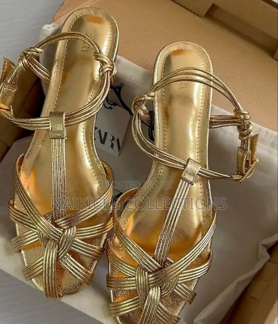 Zara Gold Sandals
