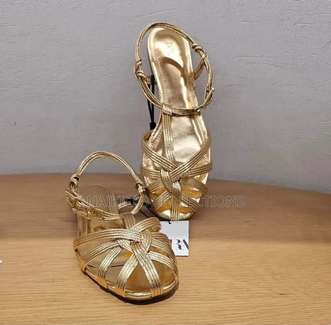 Zara Gold Sandals