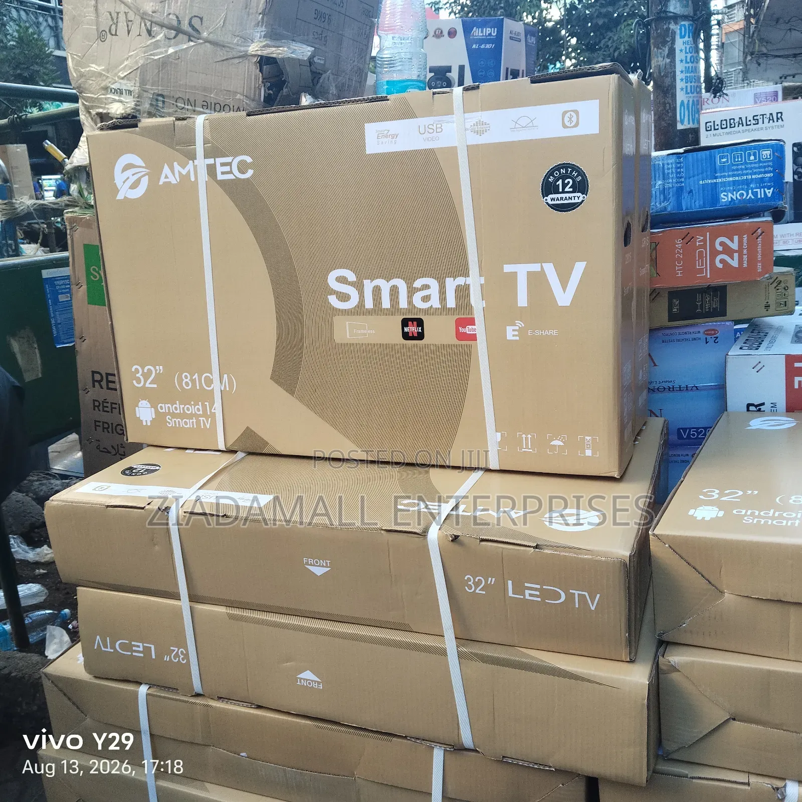 With 2years Warranty TV. Amtec 32" Smart TV