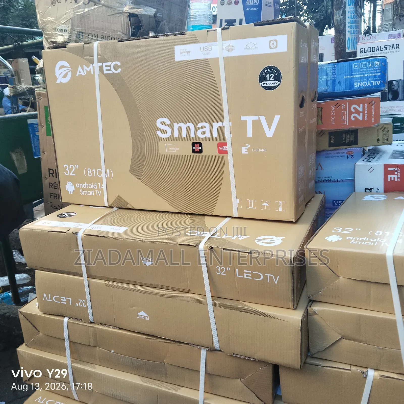 With 2years Warranty TV. Amtec 32" Smart TV