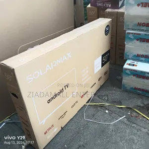 Solarmax 43 Frameless Smart Android TV–FHD, WiFi, Bluetooth Netflix